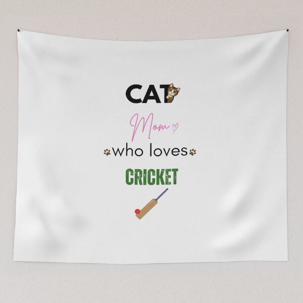 Item preview, Cat Mom Who Loves Cricket designed and sold by PawFitt.