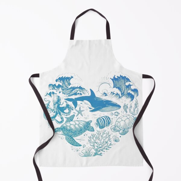 Item preview, Ocean Life Underwater Waves – Marine Animals Sea Turtle Dolphin Octopus designed and sold by 4U---Store.