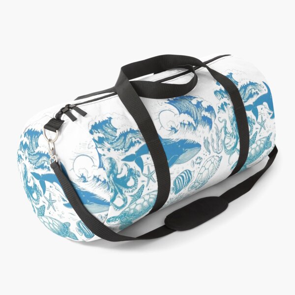 Item preview, Ocean Life Underwater Waves – Marine Animals Sea Turtle Dolphin Octopus designed and sold by 4U---Store.