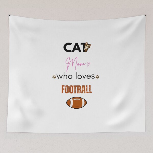 Item preview, Cat Mom Who Loves Football (US) designed and sold by PawFitt.