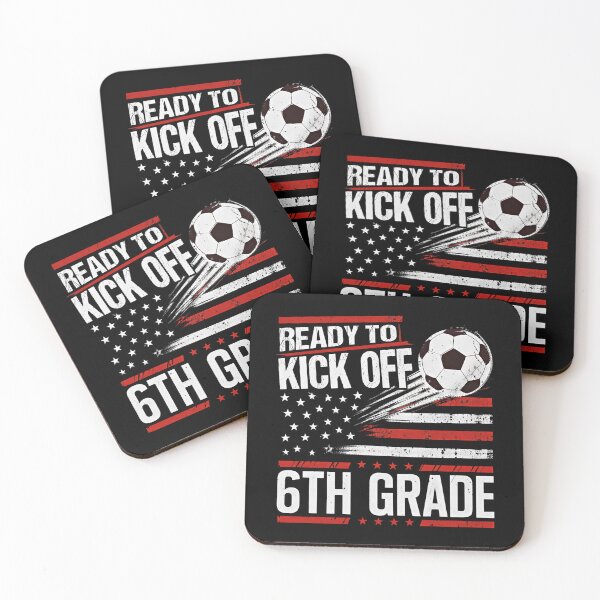 Item preview, Ready to Kick Off 6th Grade First Day of School Soccer Lover designed and sold by Blok45.