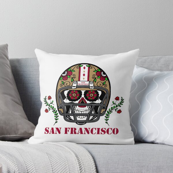 Item preview, San Francisco Football Helmet Sugar Skull Day Of The Dead designed and sold by schube-rtrenda.