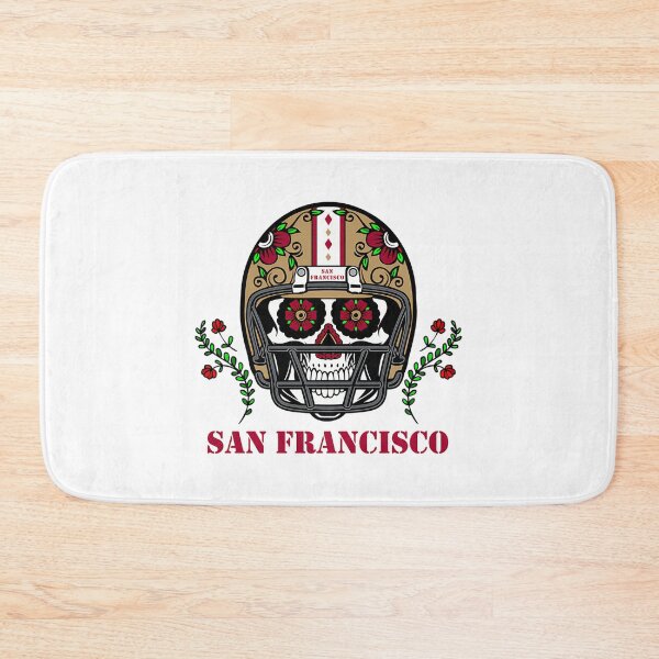 Item preview, San Francisco Football Helmet Sugar Skull Day Of The Dead designed and sold by schube-rtrenda.