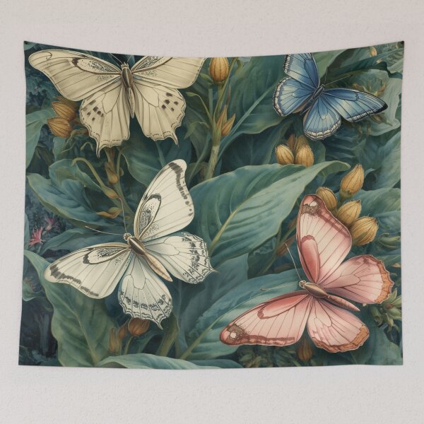 Aperçu de l'œuvre Soft Butterfly Pattern – Gentle Pastel Seamless Design for Kids & Decor créée et vendue par Art70shop.