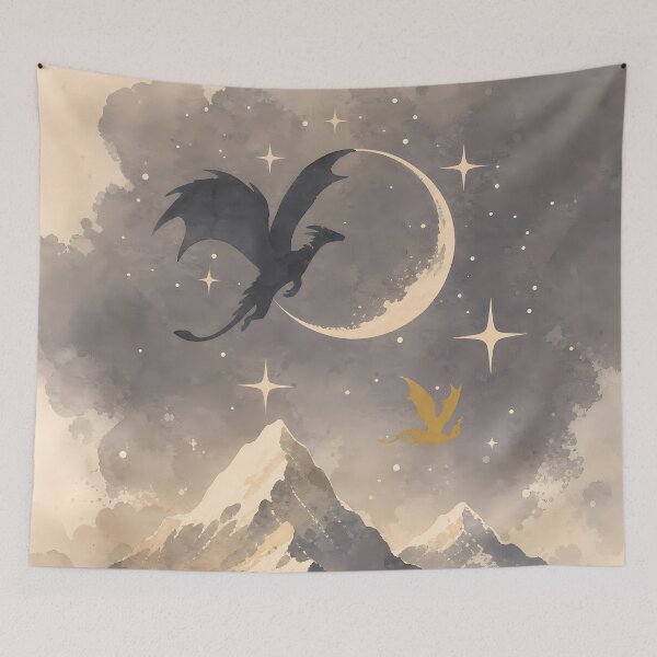 Item preview, Flying Fantasy Dragons Tairn and Andarna designed and sold by Rising Drake.