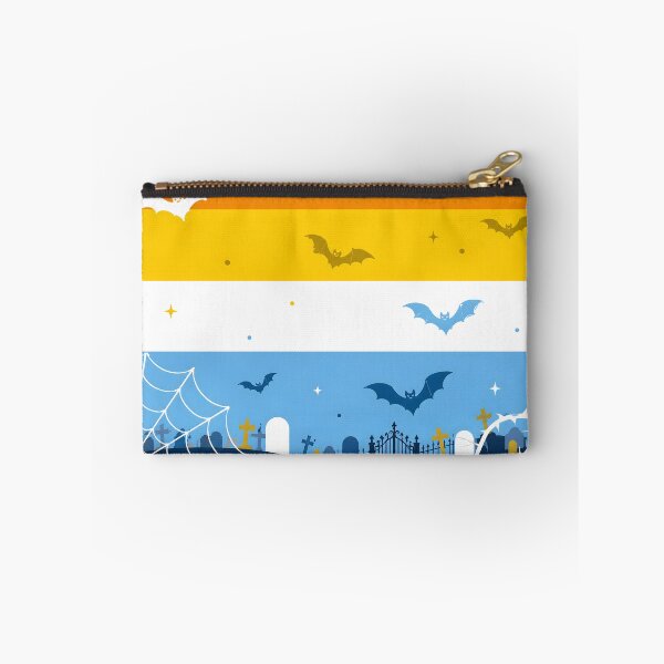 Item preview, Spooky AroAce Pride Flag Halloween Graveyard Bats Aesthetic designed and sold by Travelslightly.