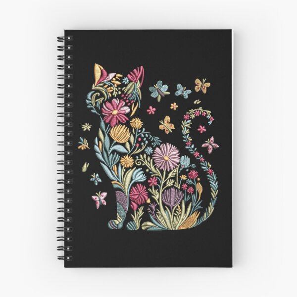 Item preview, Wildflower Cat Nature Lover Cat Lover Gift Floral Cat Animal Lover Gift designed and sold by Thread&Fable.