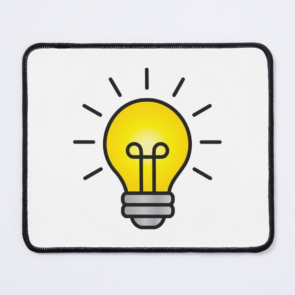 Item preview, Bright Yellow Light Bulb Idea Icon designed and sold by VectorForge Studio.