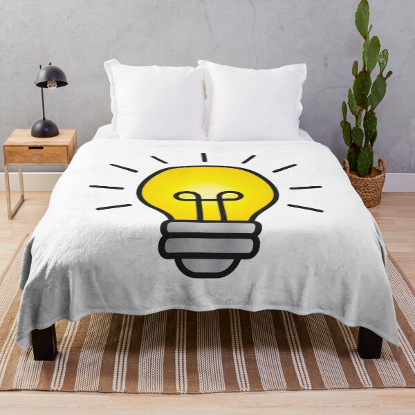 Item preview, Bright Yellow Light Bulb Idea Icon designed and sold by VectorForge Studio.