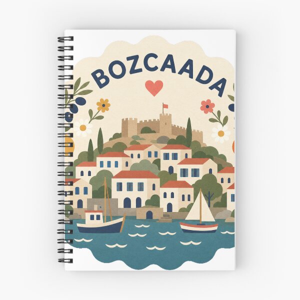 Item preview, Bozcaada Turkey Travel Souvenir Modern Folk Art designed and sold by VisualArtsOasis.