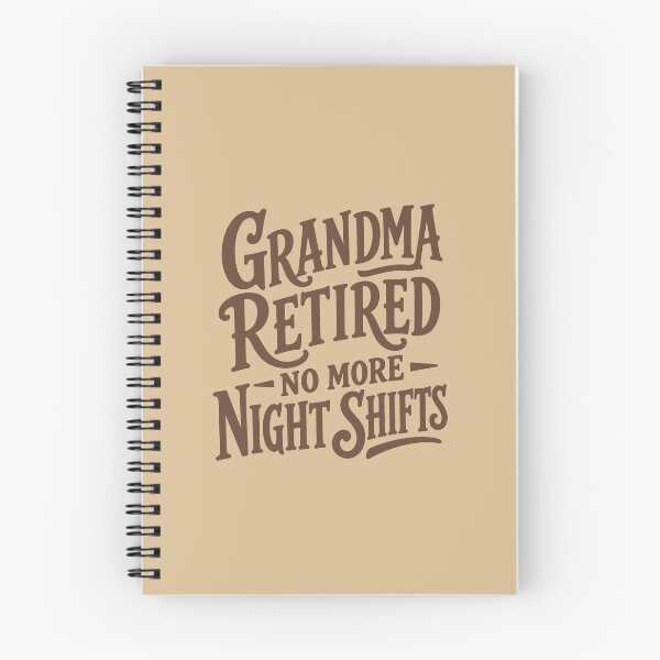 Item preview, Grandma Retired — No More Night Shifts — Nurse Retirement Gift Grandma | RN Night Shift Pillow designed and sold by KiwyStudio.