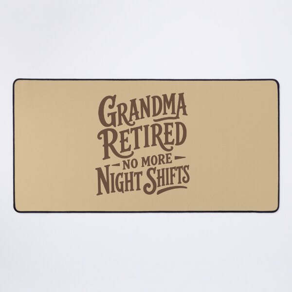 Item preview, Grandma Retired — No More Night Shifts — Nurse Retirement Gift Grandma | RN Night Shift Pillow designed and sold by KiwyStudio.