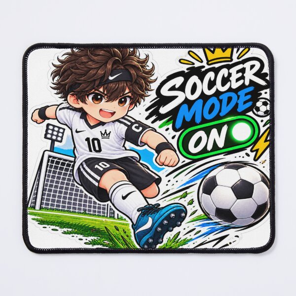 Item preview, Soccer More On Soccer Anime Boy Sticker | Cute Football Sports Sticker designed and sold by Genzfirevibes.