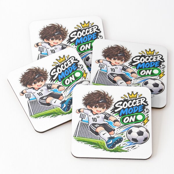 Item preview, Soccer More On Soccer Anime Boy Sticker | Cute Football Sports Sticker designed and sold by Genzfirevibes.
