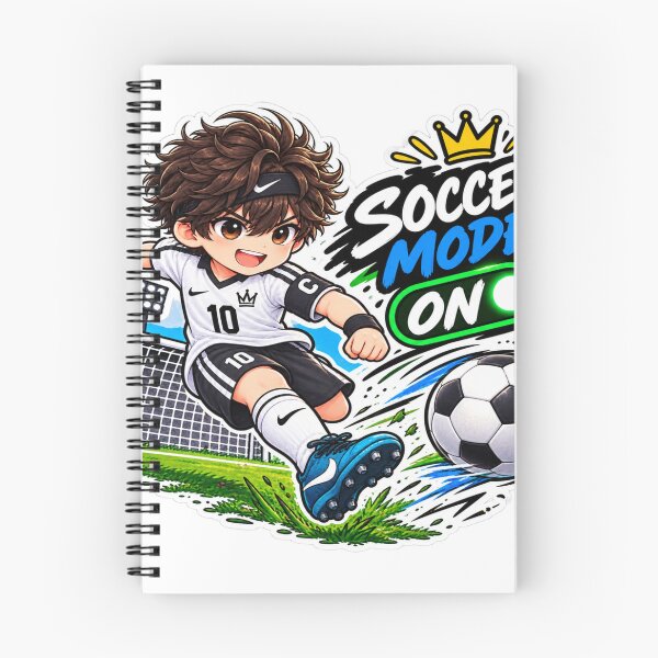 Item preview, Soccer More On Soccer Anime Boy Sticker | Cute Football Sports Sticker designed and sold by Genzfirevibes.