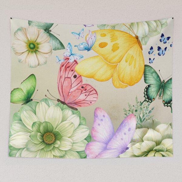 Item preview, Pastel flowers and butterflies designed and sold by Art70shop.