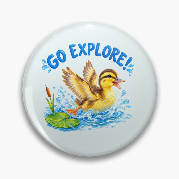 Item preview, Go Explore With a Wild Mallard Duckling designed and sold by Penbrook Farms.