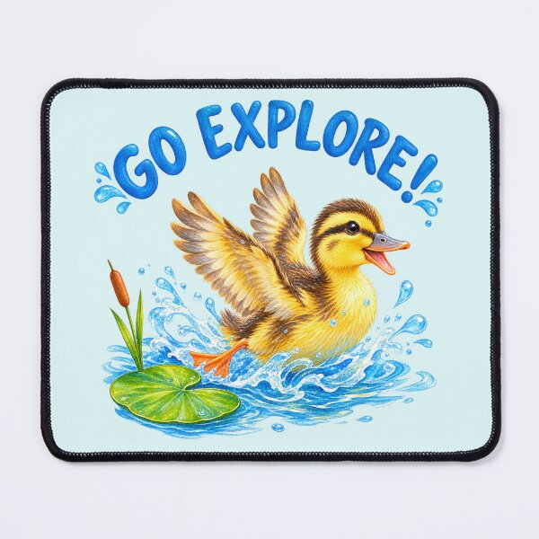 Item preview, Go Explore With a Wild Mallard Duckling designed and sold by Penbrook Farms.