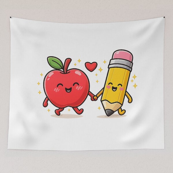 Item preview, Cute Apple and Pencil Duo Teacher Shirt designed and sold by MOCH- ART.