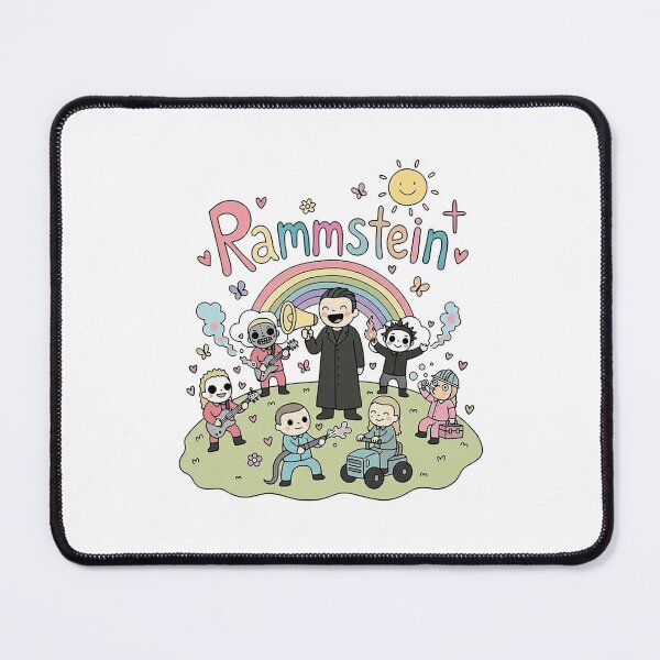 Item preview, Cute Cartoon Rammstein Band Rainbow Kawaii Fan Art designed and sold by Ivoryze.