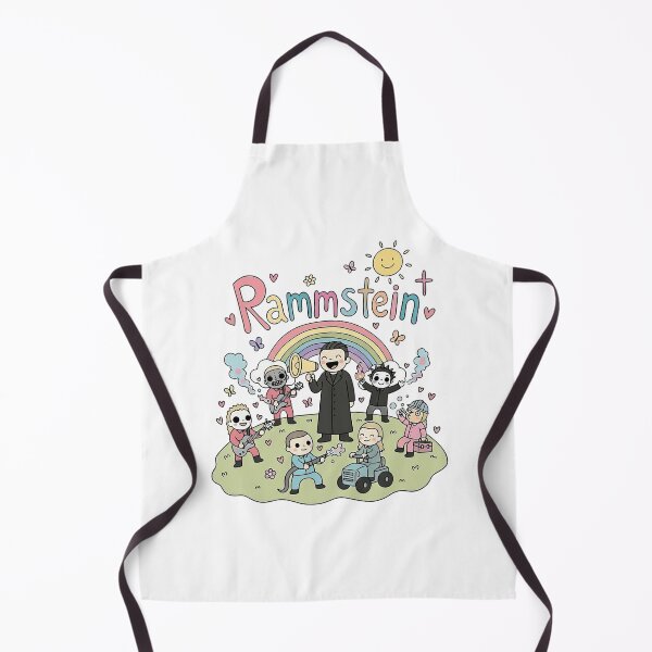 Item preview, Cute Cartoon Rammstein Band Rainbow Kawaii Fan Art designed and sold by Ivoryze.