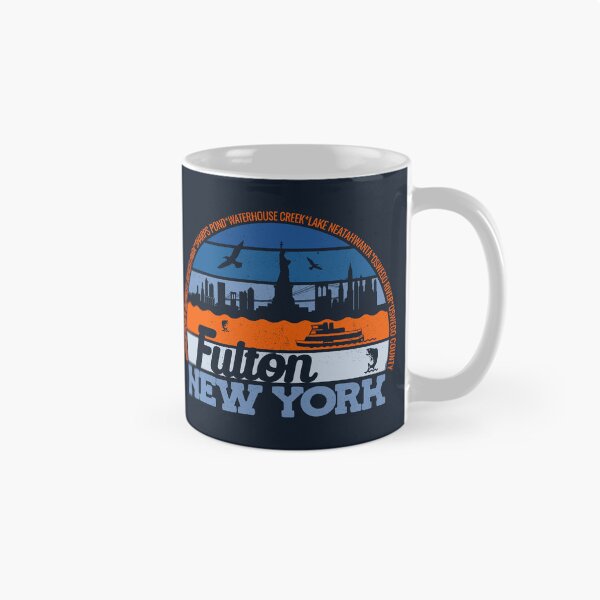 Item preview, Fulton New York Sunset Retro Vintage Local Pride Logo designed and sold by CRHPOD20.