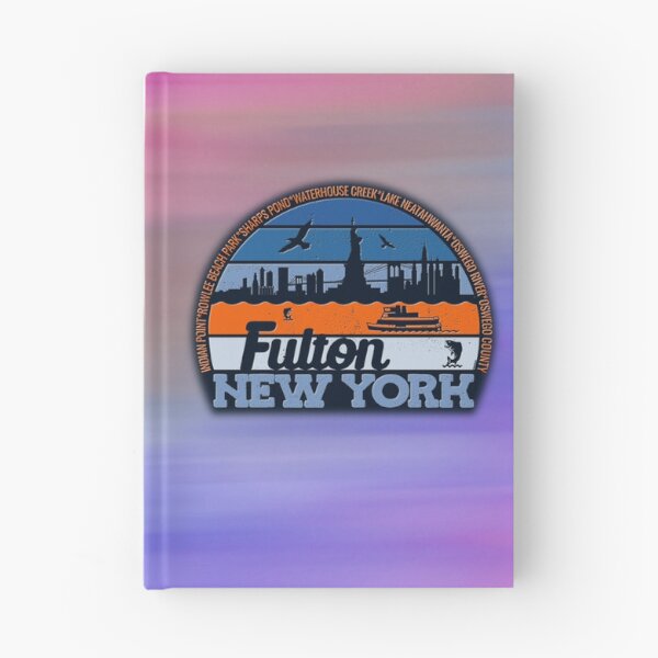 Item preview, Fulton New York Sunset Retro Vintage Local Pride Logo designed and sold by CRHPOD20.