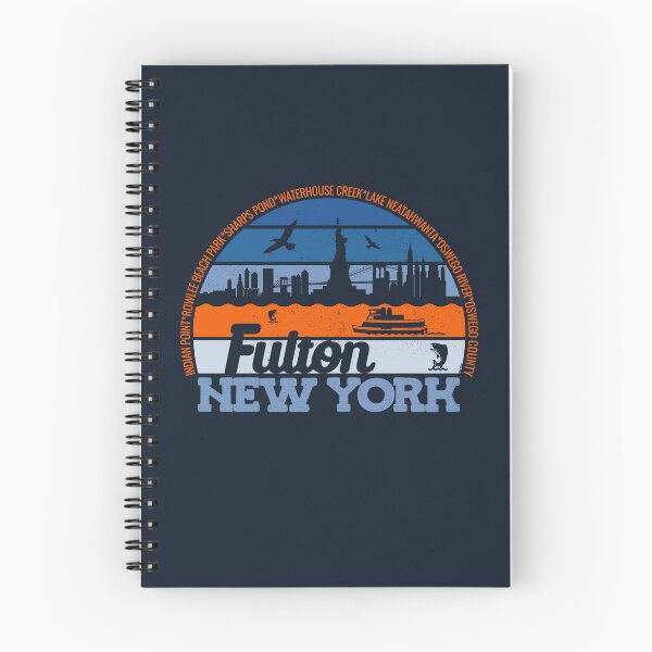 Item preview, Fulton New York Sunset Retro Vintage Local Pride Logo designed and sold by CRHPOD20.