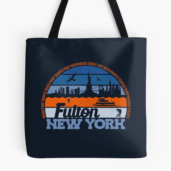 Item preview, Fulton New York Sunset Retro Vintage Local Pride Logo designed and sold by CRHPOD20.