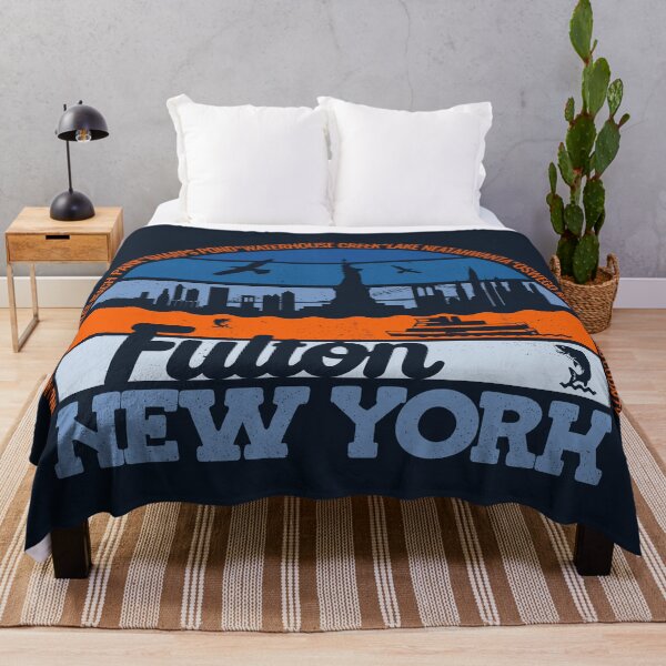 Item preview, Fulton New York Sunset Retro Vintage Local Pride Logo designed and sold by CRHPOD20.