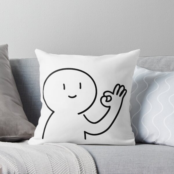 Item preview, Cute Cartoon Character OK Hand Sign designed and sold by     Fatma Creates.