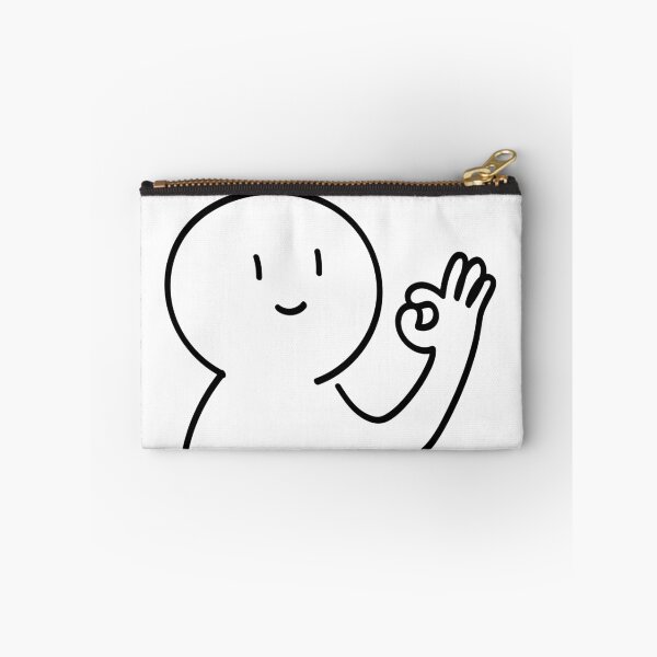 Item preview, Cute Cartoon Character OK Hand Sign designed and sold by     Fatma Creates.