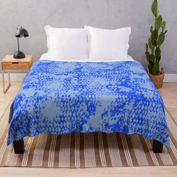 Item preview, Modern Distressed Python Print Pattern | Light Blue designed and sold by Frohyou.