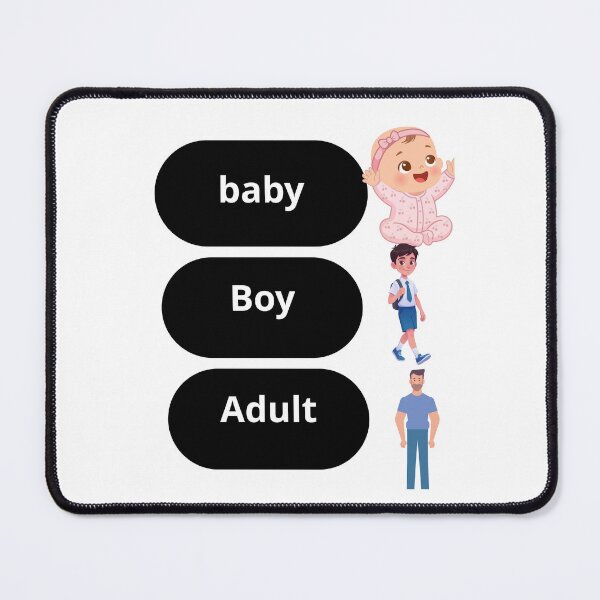 Item preview, Baby Boy Adult Growing Up Timeline designed and sold by Fatma Creates.