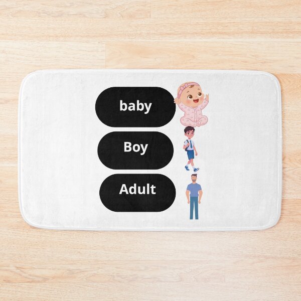 Item preview, Baby Boy Adult Growing Up Timeline designed and sold by     Fatma Creates.