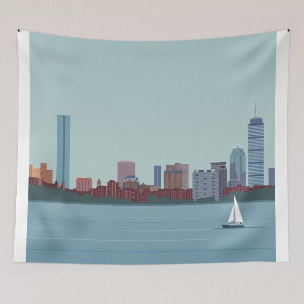 Item preview, Boston Skyline Minimalist designed and sold by Zakaria Azis.