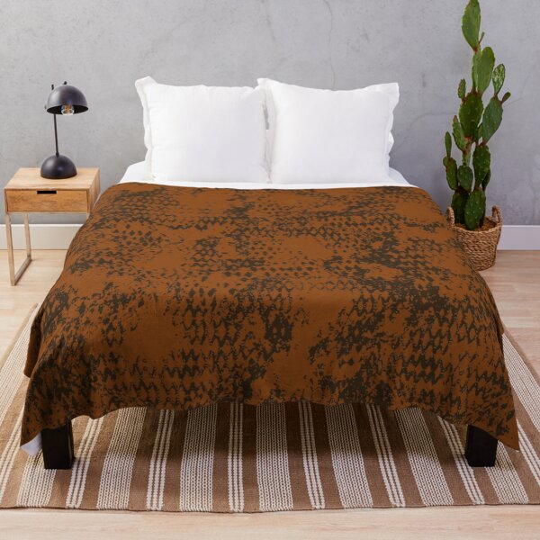 Item preview, Modern Distressed Python Print Pattern | Bright Brown designed and sold by Frohyou.