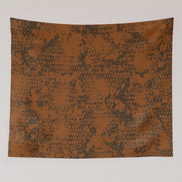 Item preview, Modern Distressed Python Print Pattern | Bright Brown designed and sold by Frohyou.