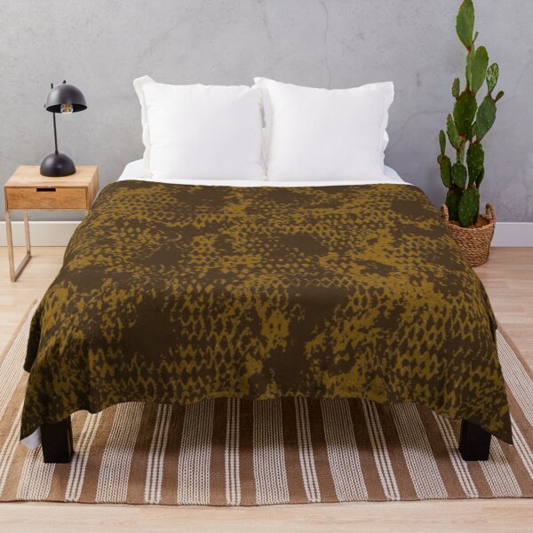 Item preview, Modern Distressed Python Print Pattern | Dark Brown designed and sold by Frohyou.