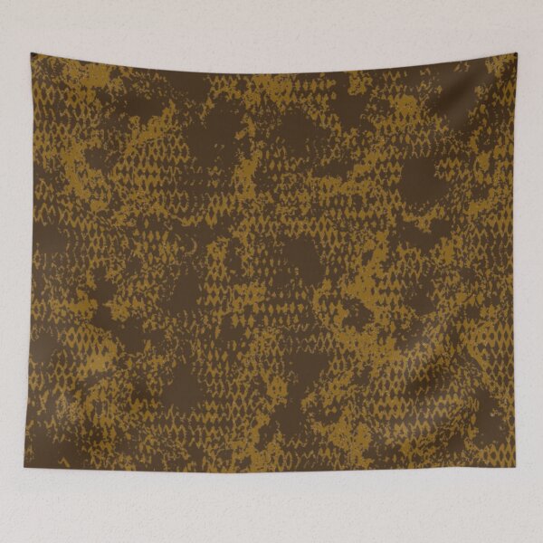 Item preview, Modern Distressed Python Print Pattern | Dark Brown designed and sold by Frohyou.