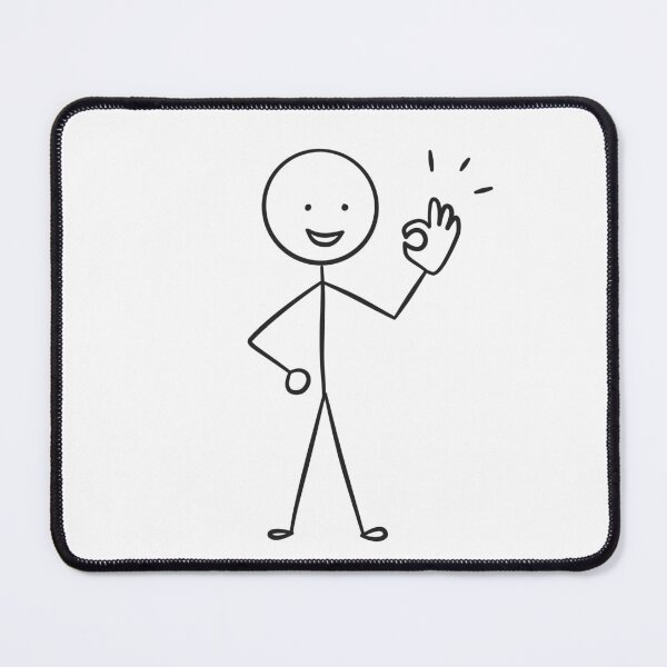 Item preview, Simple Stickman OK Hand Drawing designed and sold by Fatma Creates.