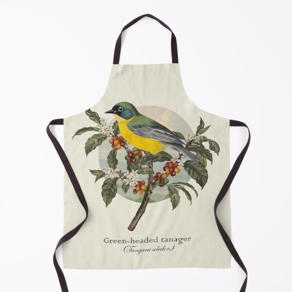 Item preview, Green-headed tanager on coffee tree designed and sold by Art_By_Wing.