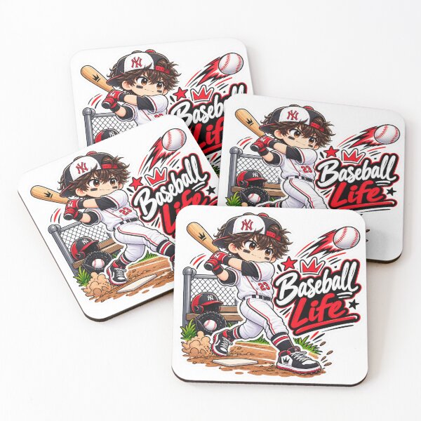 Item preview, Baseball Life Anime Boy Sticker | Cute Baseball Player Sports Sticker designed and sold by Genzfirevibes.