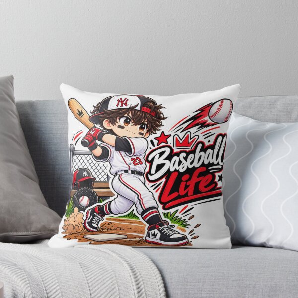 Item preview, Baseball Life Anime Boy Sticker | Cute Baseball Player Sports Sticker designed and sold by Genzfirevibes.
