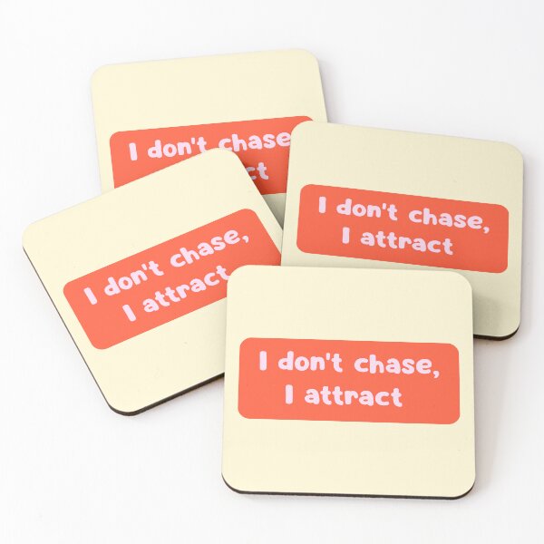 Item preview, I Don’t Chase I Attract Manifestation Quote designed and sold by jianina-alondra.