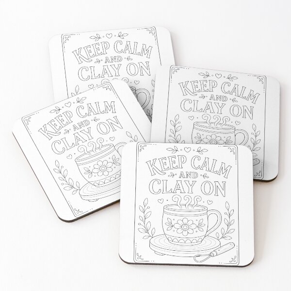 Item preview, Keep Calm & Clay On designed and sold by SamanthaLPottery.
