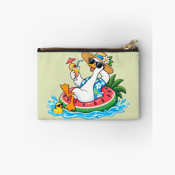 Item preview, Chill Goose Summer Vacation - Pool Party Art  designed and sold by littlepiptales.