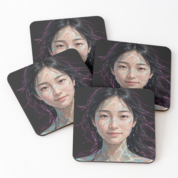 Item preview, Aquatic Portrait – Ethereal Water Woman designed and sold by Surviving Monday Club.