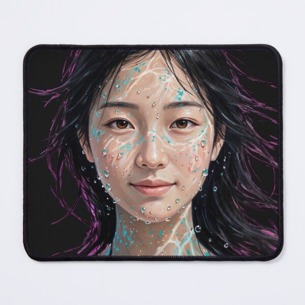 Item preview, Aquatic Portrait – Ethereal Water Woman designed and sold by Surviving Monday Club.