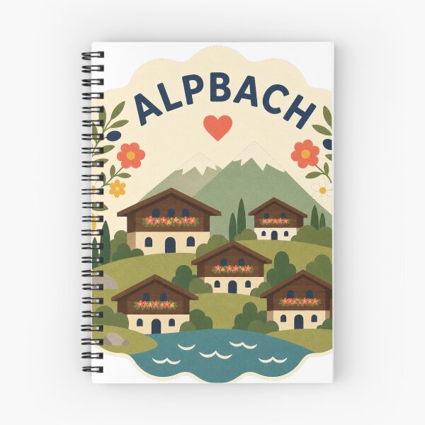 Item preview, Alpbach Austria Travel Souvenir Modern Folk Art designed and sold by VisualArtsOasis.
